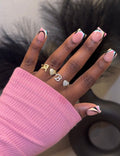 INITIAL HEART RING