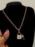 LOCK & KEY NECKLACE