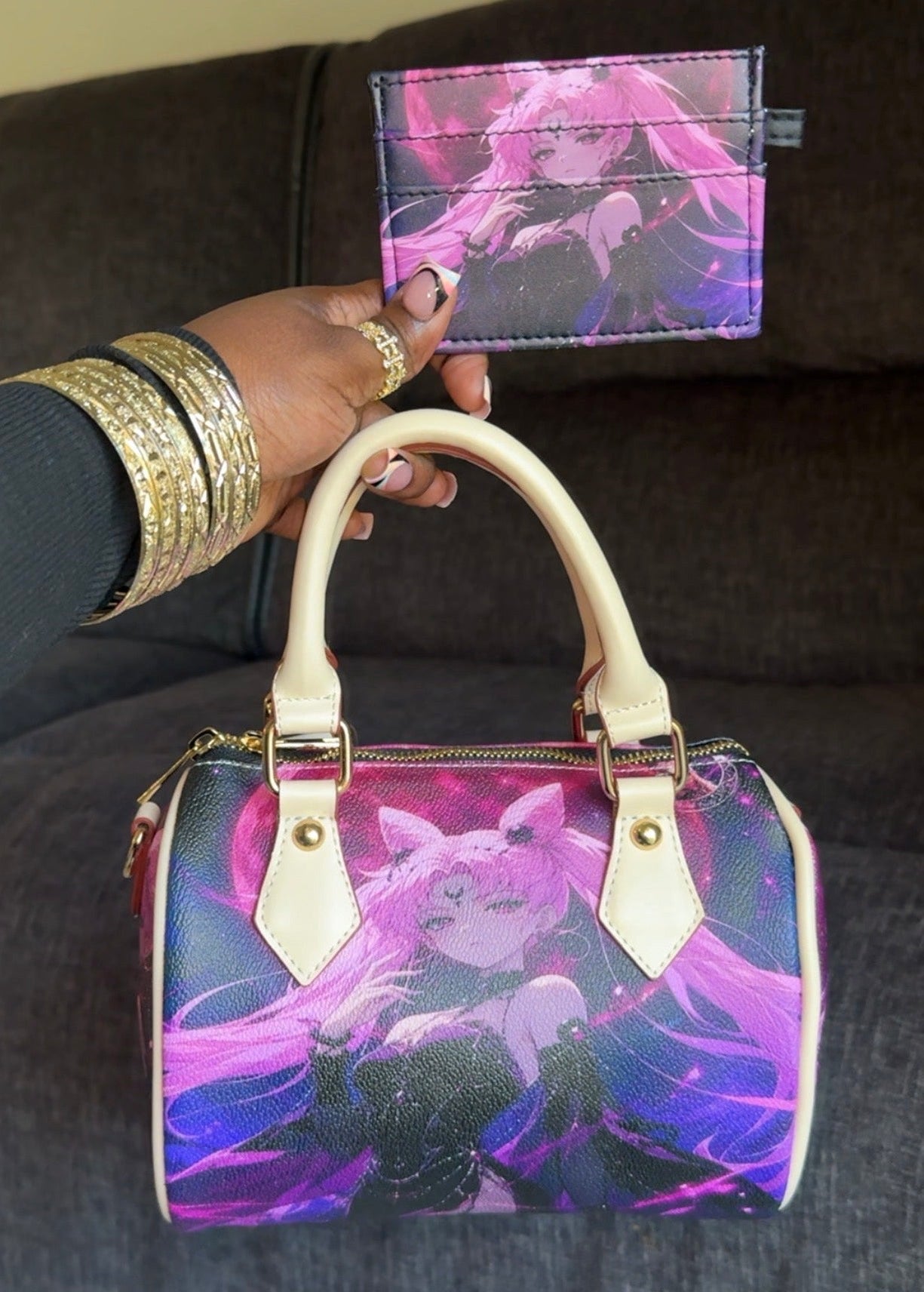 BLACK LADY PILLOW BAG