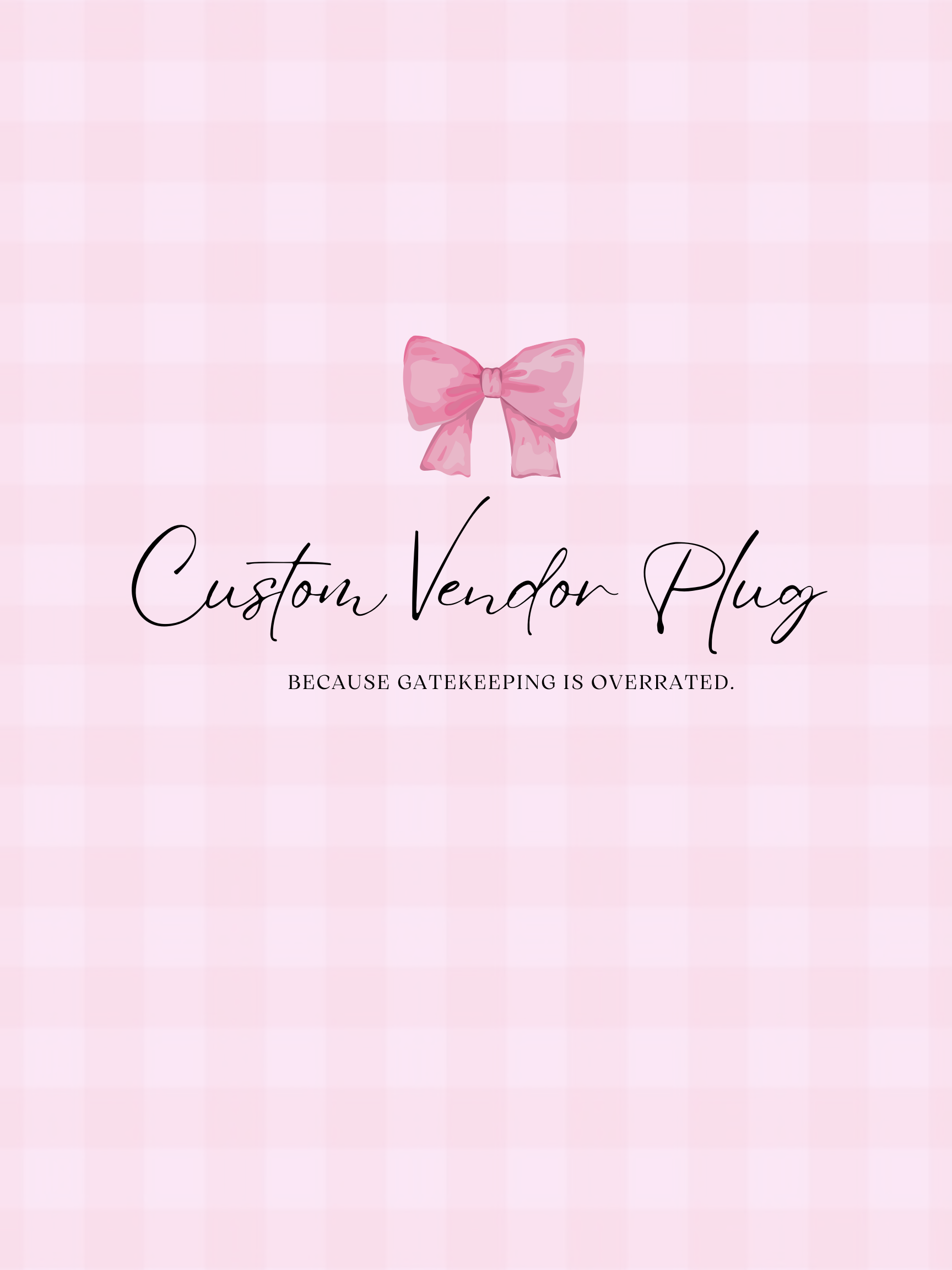 CUSTOM JEWELRY VENDOR