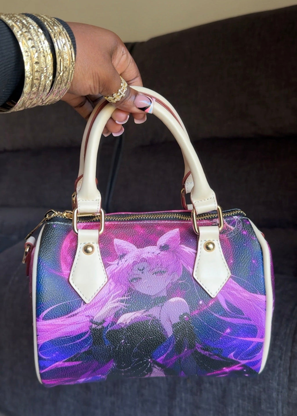 BLACK LADY PILLOW BAG