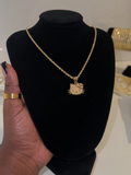 HK FACE NECKLACE