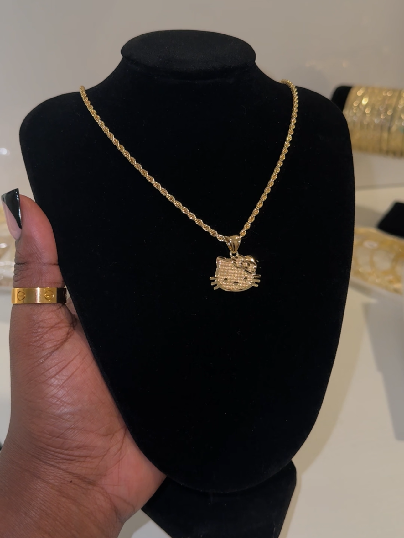 HK FACE NECKLACE