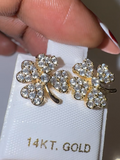 4 LEAF CLOVER STUDS