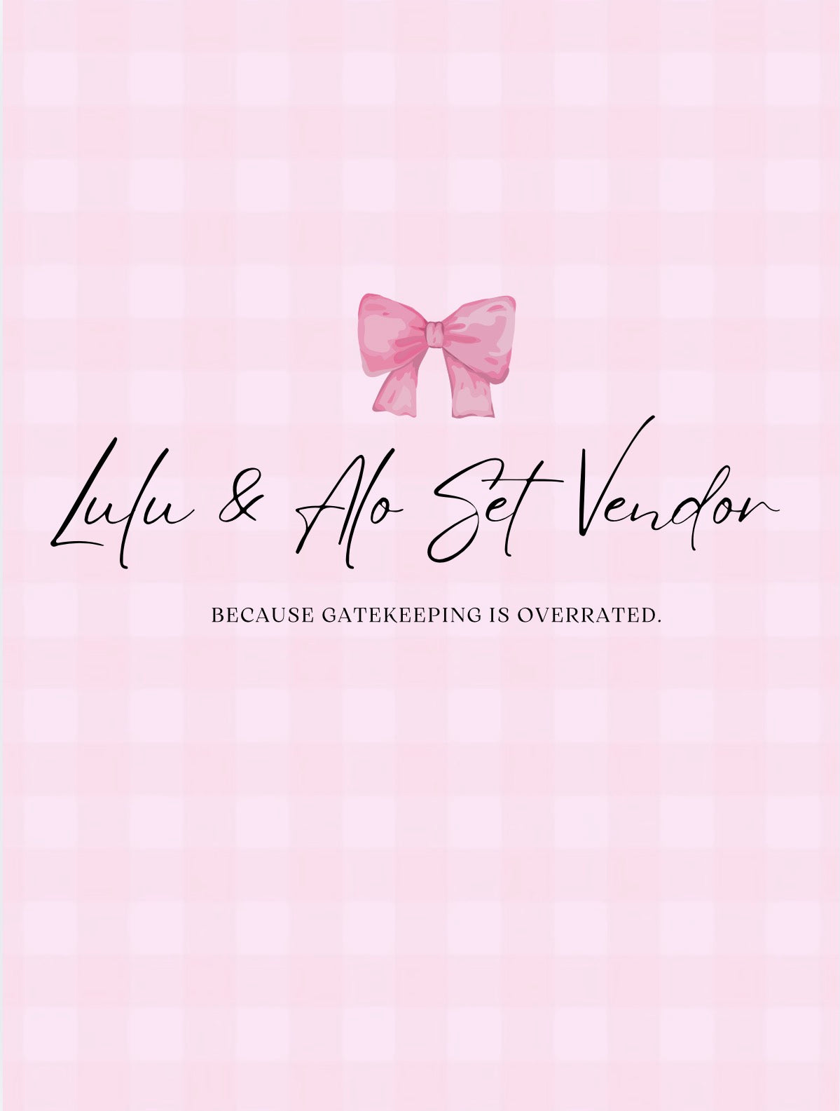 Lulu & Alo Set Vendor