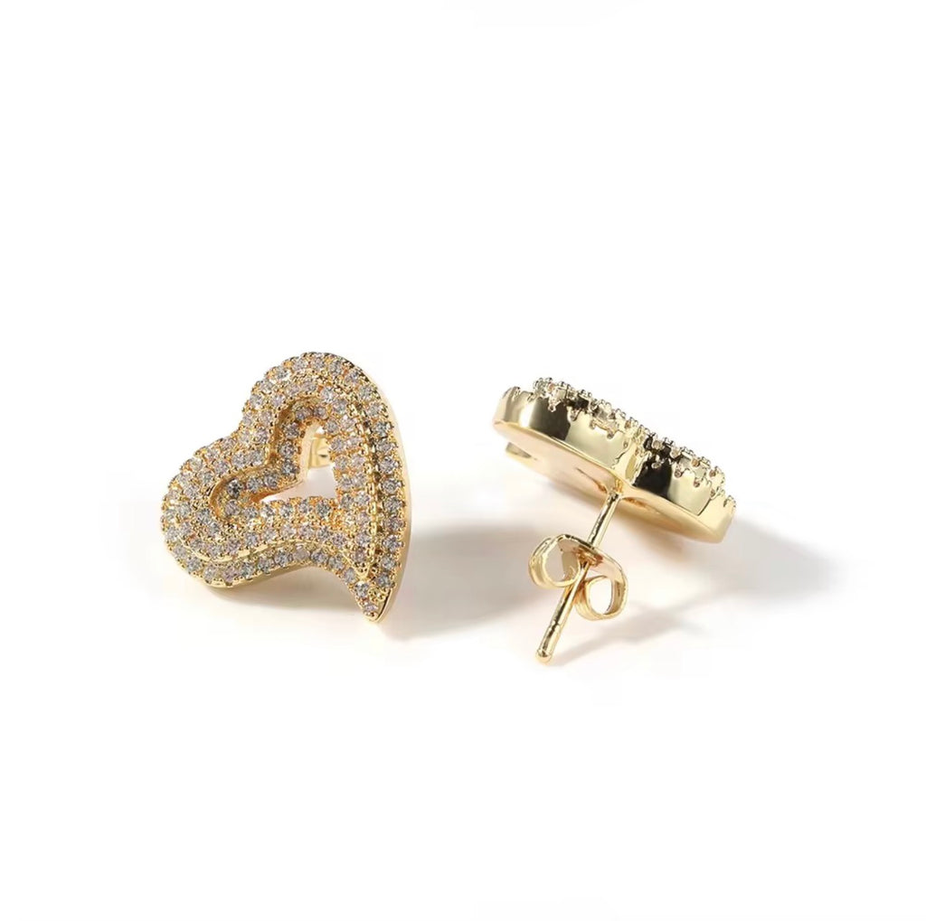 HEART ICE STUDS