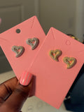 HEART ICE STUDS
